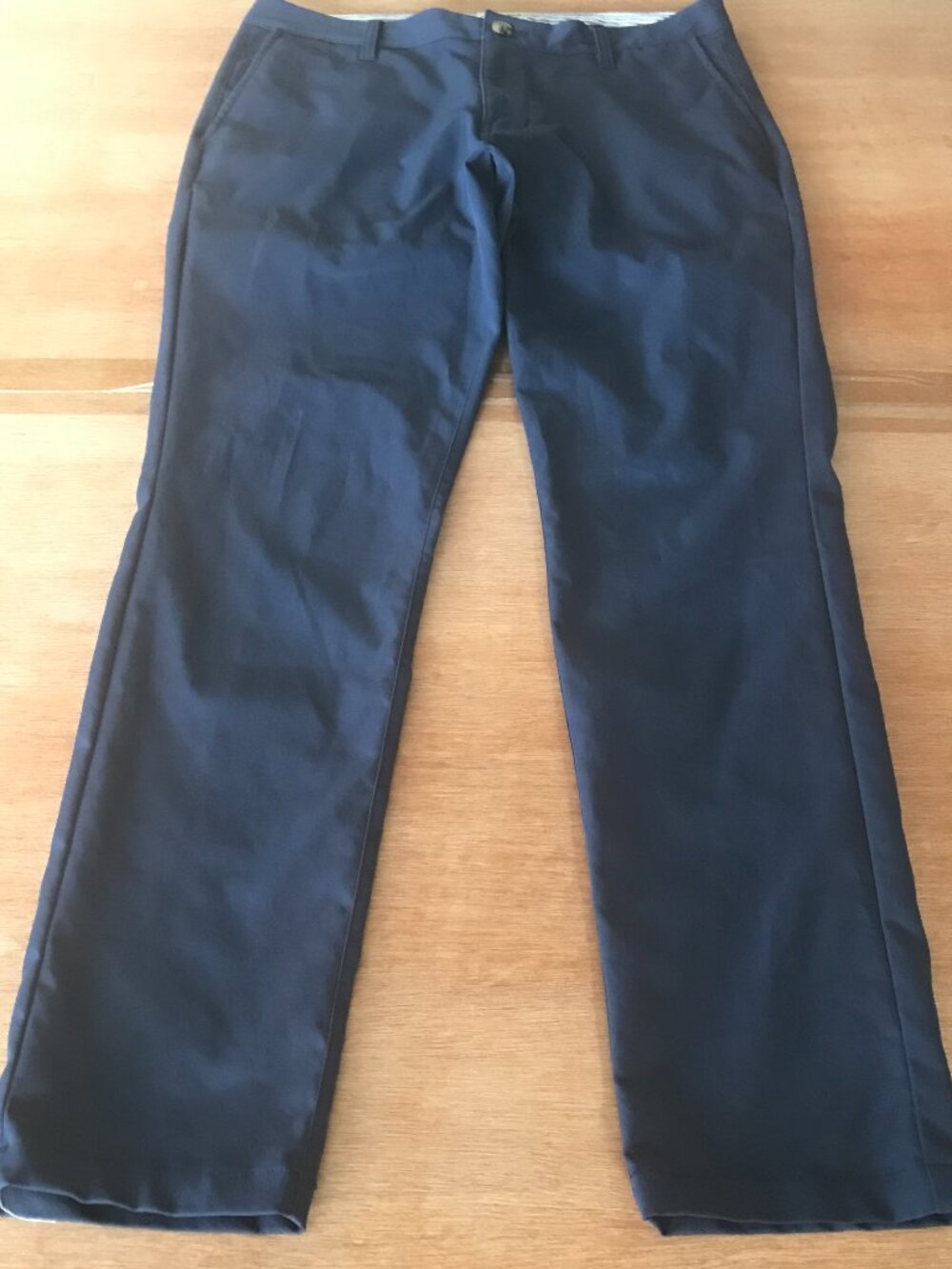 Rhone Commuter Chino Pants Men 31x29 Blue Mid Rise Wrinkle Resistant Athleisure